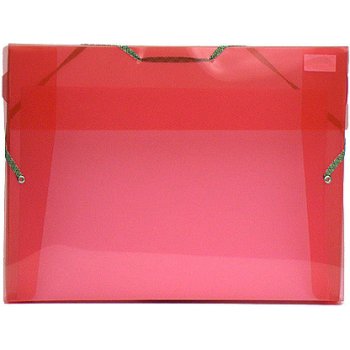 Karton P+P Opaline krabice na spisy s gumou červená A4 3 cm