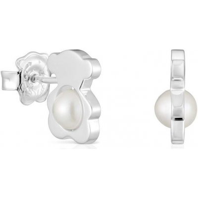 Tous Módní stříbrné náušnice s kultivovanými perlami I-Bear 1004127300