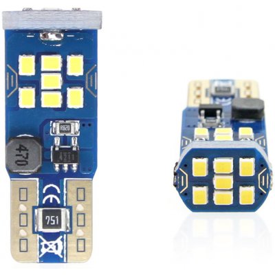 AMiO CANBUS 21SMD UltraBright 2016 T10 W5W White 12V/24V LED žárovky – Hledejceny.cz