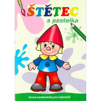 Šikulka Štětec a pastelka zelené Omalovánky A4