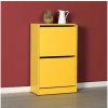 Botník Adore Furniture 84x51 cm žlutý AD0121