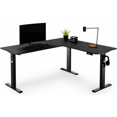 Di volio rohový psací stul Montaro černý – Zboží Dáma Di volio rohový psací stul Montaro černý – Zboží Dáma