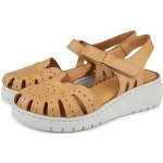 Vlnka Dámské kožené sandály Heda hnědá – Hledejceny.cz