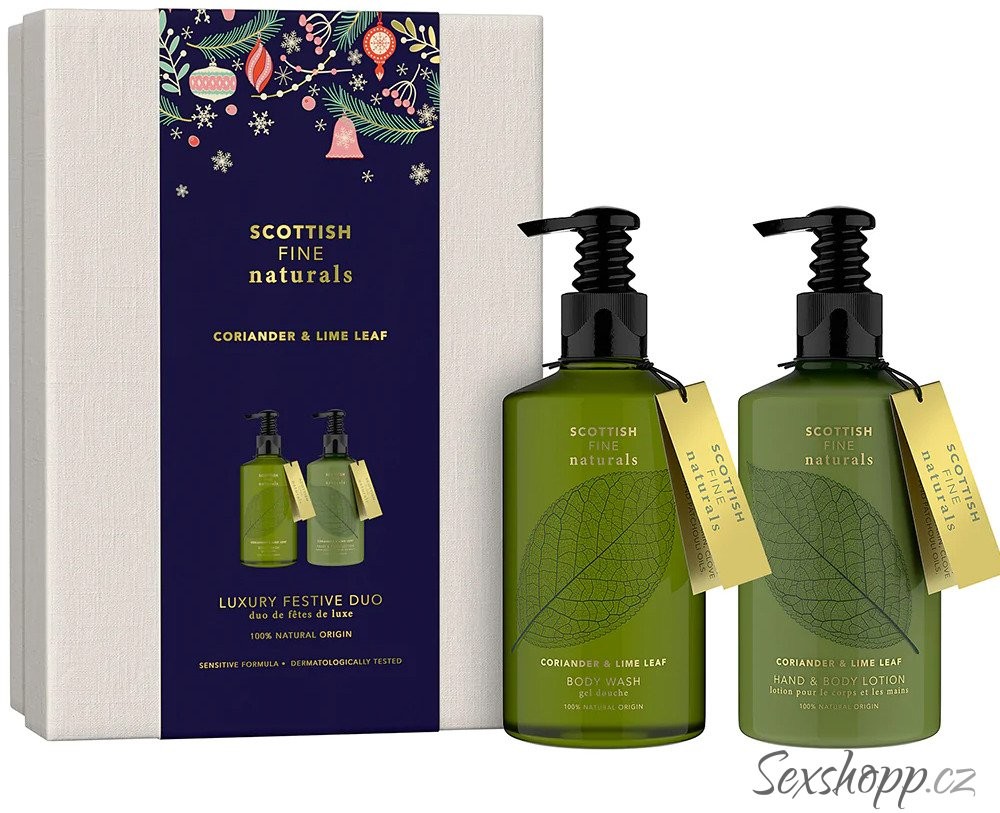 Scottish Fine Soaps Naturals sprchový gel 300 ml + krém na ruce a tělo 300 ml dárková sada