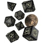 Sada 7 kostek The Witcher Dice Set Ciri šedá a bronzová – Zboží Živě