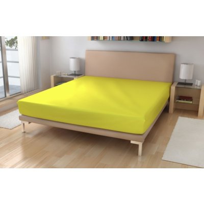 KVD Froté prostěradlo citron 140x200 – Zboží Mobilmania