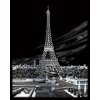 Škrábací  obrázek Royal & Langnickel Stříbrný škrabací obrázek Eiffelova věž Francie