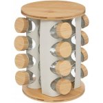 5five Simply Smart Otočný stojan na koření Sensia 13 skleniček s bambusovými víčky – Zboží Mobilmania