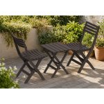 DURAMAX Skládací plastový balkónový nábytek 2+1, hnědý, Duramax IDMOFXX081BR – Hledejceny.cz