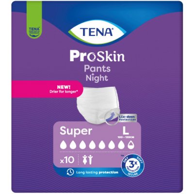 Tena Pants Night Super kalhotky absorpční natahovací L 10 ks – Zboží Dáma