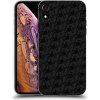 Pouzdro a kryt na mobilní telefon Apple Pouzdro Picasee silikonové Apple iPhone XR - Separ - Black On Black 2 černé