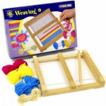 SMT Kreativní set Dřevěný tkalcovský stav 22 x 19 cm jehla bavlnky 2470170 – Hledejceny.cz