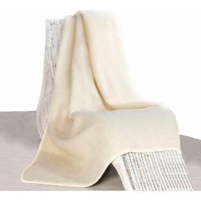 BabičkaOvečková.cz Dětská deka z ovčí vlny merino oboustranná přírodní – Zboží Dáma