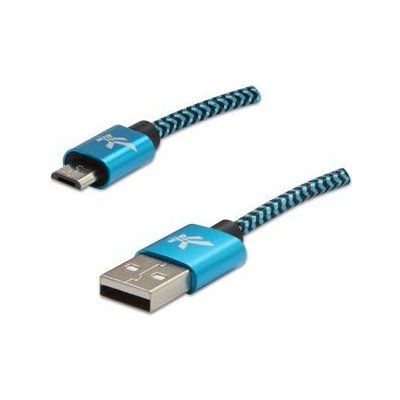 Logo KUARCTL10CBL USB (2.0), USB A M- USB micro Bm, 1m, modrý – Zbozi.Blesk.cz