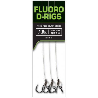 Fox Návazce Carp Ready Rigs Fluoro D-Rig velikost 4 3 ks – Zboží Mobilmania