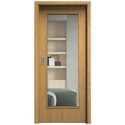 Sapeli Elegant Komfort M40 posuvné dub natur 90 x 197 cm Čiré sklo – Hledejceny.cz