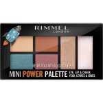 Rimmel London Mini Power Palette paletka očních stínů, rty a tváře 004 Pioneer 6,8 g – Zboží Mobilmania