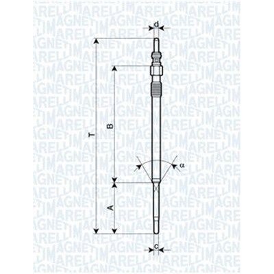 Žhavící svíčka MAGNETI MARELLI 062900060304 – Zboží Mobilmania