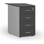 Primo Gray 4 zásuvky šedá/grafit – Hledejceny.cz