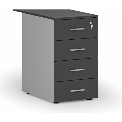 Primo Gray 4 zásuvky šedá/grafit – Hledejceny.cz