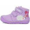 Dětské kotníkové boty D.D.Step C073-386 barefoot ježek fialové fialová