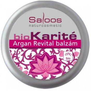 Saloos Bio Karité do kapsy Argan Revital bio balzám 19 ml