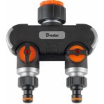 BRADAS BLACK LINE 2cestný rozdělovač s ventily 1" vnitřní závit až 3/4" vnitřní závit HEAVY DUTY – Sleviste.cz