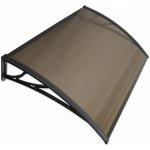 ALDOTRADE dveřní vchodová stříška 150x100cm NEDĚLENÁ hnědá – Hledejceny.cz