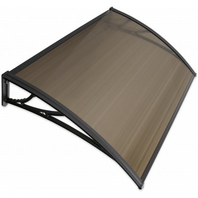 ALDOTRADE dveřní vchodová stříška 150x100cm NEDĚLENÁ hnědá – Hledejceny.cz
