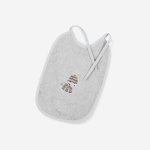 Goldea dětský froté bryndák lili šedý - zebra 25 x 30 cm – Sleviste.cz