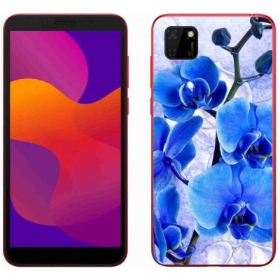 Pouzdro mmCase Gelové Honor 9S - modré květy – Zboží Mobilmania