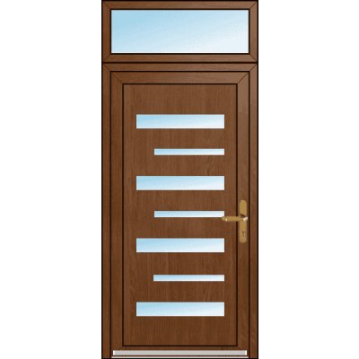 OknaDvereNaMiru.cz Vchodové dveře STYL 6100 + Nadsvětlík 90 x 220 cm – Hledejceny.cz
