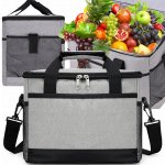 Termotaška MEMFLOW Turistická lednička Pikniková velká XL šedá 20 l – Zboží Dáma