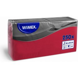 Wimex Ubrousek PAP FSC Mix 2V červený 250 ks 33x33cm