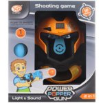 LAMPS Power Popper Gun 2v1 Pistole na míčky s terčem maskou na baterie – Hledejceny.cz