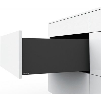 Cemux H Box SLIM zásuvka TIP-ON antracit H199/550mm – Sleviste.cz