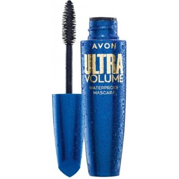 Avon Ultra Volume Voděodolná řasenka Blackest Black brown 10 ml