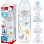 Nuk First Choice+ láhev s ukazatelem teploty modrá 300 ml – Zboží Dáma