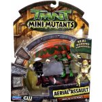 TMNT Želvy Ninja mini mutants sada s padákem a figurkou Mike a Elite Foot – Zboží Mobilmania