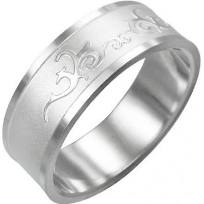 Šperky eshop prsten lesklý ornament D11.19 – Zboží Mobilmania