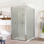 Mereo LIMA CK87252K Sprchový kout, obdélník, 80x100x80x190 cm, chrom ALU, sklo Point – Zboží Dáma