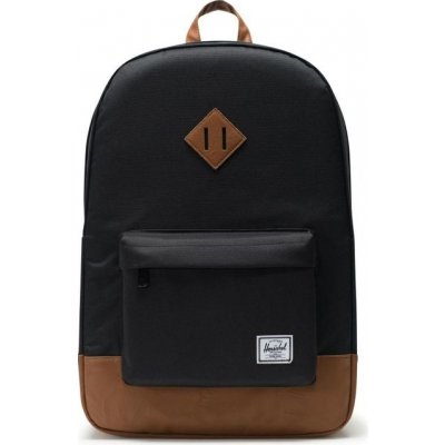 Herschel heritage black tan synthetic leather 21,5 l – Zboží Dáma