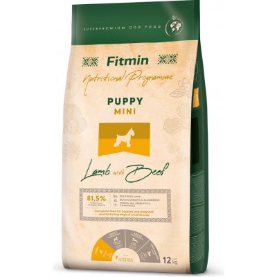 Fitmin Mini Puppy Lamb with Beef krmivo pro štěňata 12 kg
