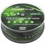 MediaRange DVD-R 4,7GB 16x, spindle, 25ks (MR403) – Zboží Živě