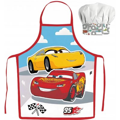 Javoli Dětská zástěra s čepicí Disney Cars – Hledejceny.cz