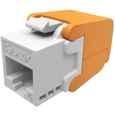 Samořezný keystone Solarix CAT6 UTP SXKJ-6-UTP-WH-SA Component Level a 4PPoE certifikace – Zboží Dáma
