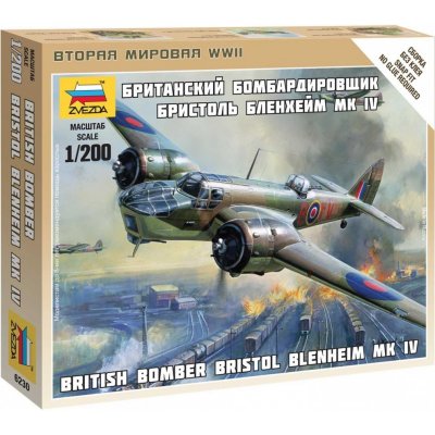 Zvezda Bristol Wargames WWII letadlo 6230 British Bomber Blenheim IV 1:200