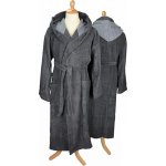 A&R Unisex župan s kapucí šedá grafitová – Zbozi.Blesk.cz