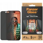 PanzerGlass Privacy Apple iPhone 15 Pro s instalačním rámečkem P2810 – Sleviste.cz
