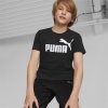 Dětské tričko Puma ESS LOGO TEE B DĚTSKÉ BAVLNĚNÉ TRIKO ČERNÁ